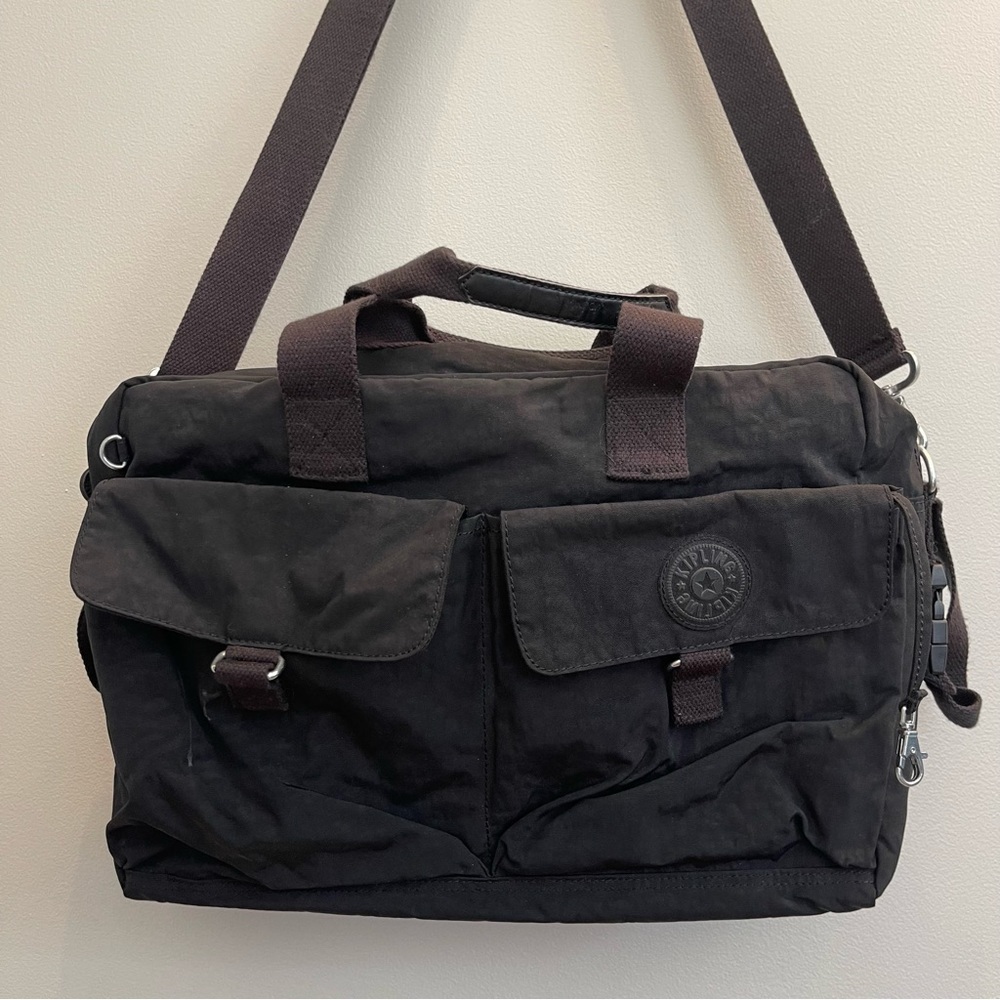Kipling Baby Bag, Black Tote Lots of pockets